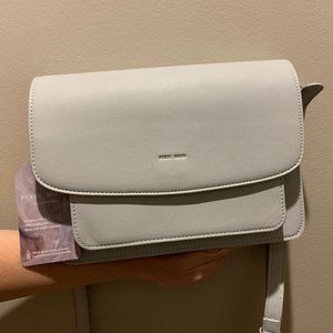 Pixie Mood Zoe Crossbody Purse Handbag Grey Vegan